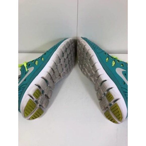 Nike Flex 2013 Run Running Lace Up Top Shoes Sneakers Turquoise Volt Womens US 7 - Picture 4 of 4